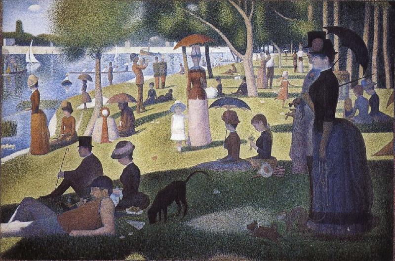 Georges Seurat Island Bowl Sunday oil painting picture